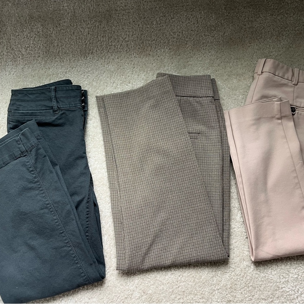Woman’s Pants Set - Dark Green, Brown, and Tan
